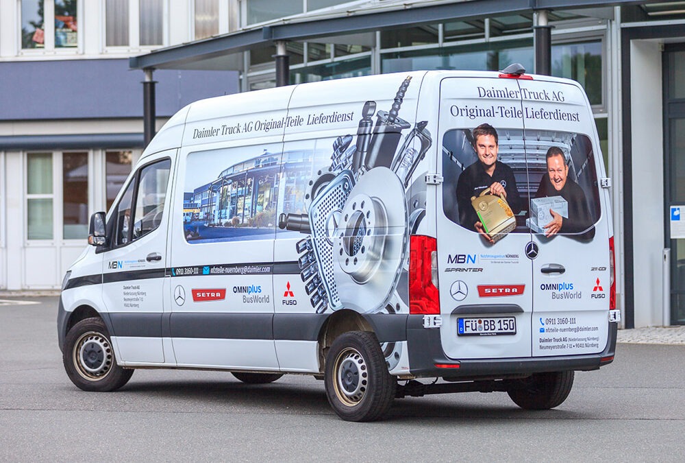 Fahrzeugwerbung Mercedens Benz Nürnberg