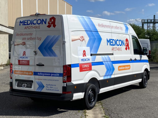 Medicon Apotheke | Werbebeschriftung