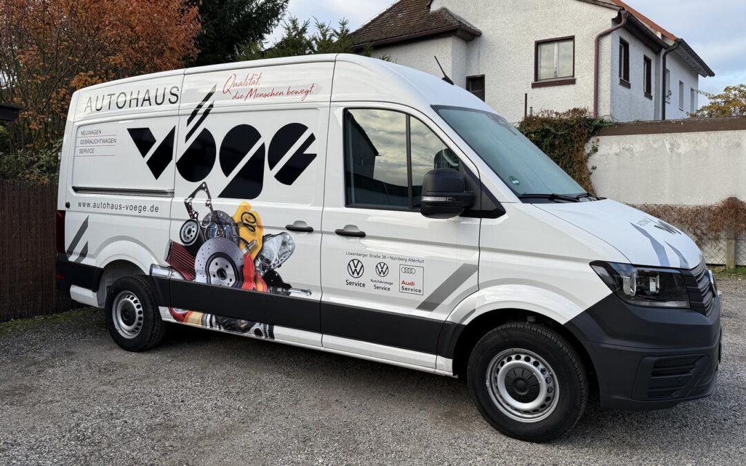 Fahrzeugbeschriftun Autohaus Vöge Nürnberg